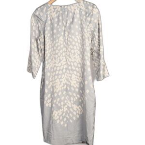 Banana Republic Grey Silk Dress w/Geometric Print Size 4